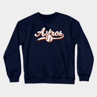 Retro Astros offset Crewneck Sweatshirt